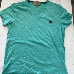 Mens Burberry V-neck T-shirt Like New